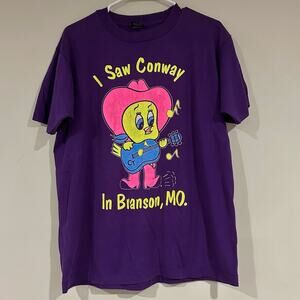 Vintage Tweety I Saw Conway In Branson Shirt